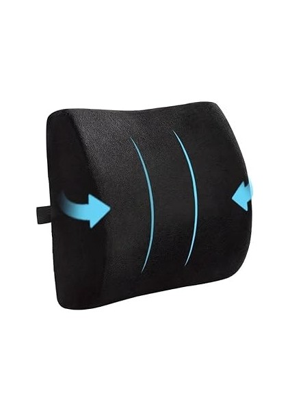 Figiza Ortopedik Visko Bel ve Sırt Minderi Yastığı Destekleyici Minder Yastık, Figiza, Siyah, Stand