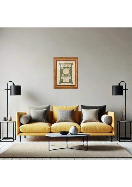 Hilye-I Şerif Eskitme Çerçeveli Tablo modelleri