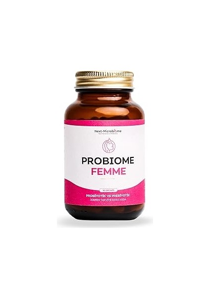 Probiome-Femme Probiyotik ve Prebiyotik Içeren Takviye Edici Gıda (60 Kapsül)