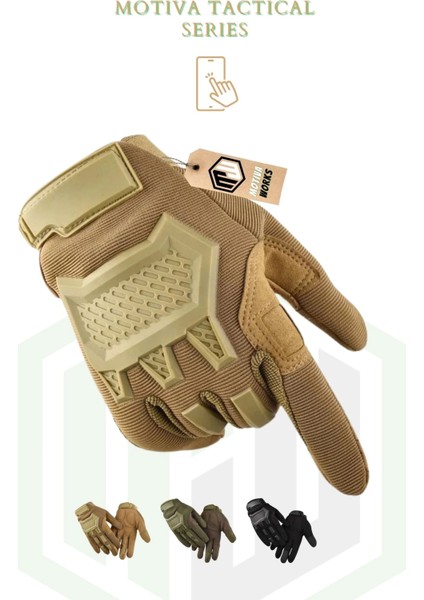 Taktik Eldiven Runy Desert Yumuşak Silikon Korumalı Iş Güvenliği Motosiklet Bisiklet Eldiveni