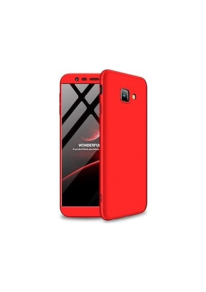 Microsonic J4 Için Kılıf Double Dip 360 Protective Kırmızı [galaxy J4 ile