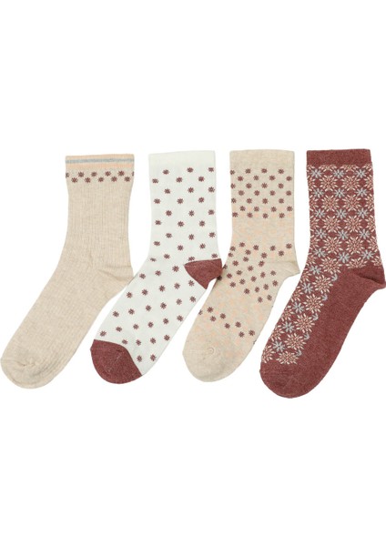 Autumn 5 Lı Skt-W 5pr Bordo Kadın Soket Çorap