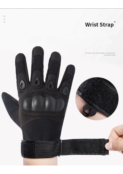 Combat Hard Shell Taktik Eldiven Korumalı Uzun 3 Renk modelleri