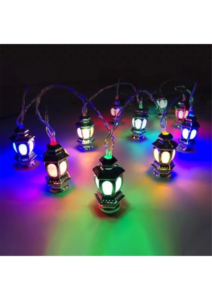 3 Metre Çok Renkli Rgb LED Işıklı Kandil Zinciri, Dekoratif ve Pilli Aydınlatma