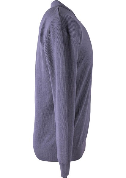 Fermuarlı Polo Gri Erkek Kazak MMT02 fiyatları