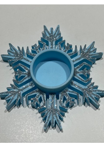 Yılbaşı Süsü, Kar Kristali Şeklinde Yılbaşı Tealight, Yılbaşı Ağacı Süsü 2 Adet fırsatları