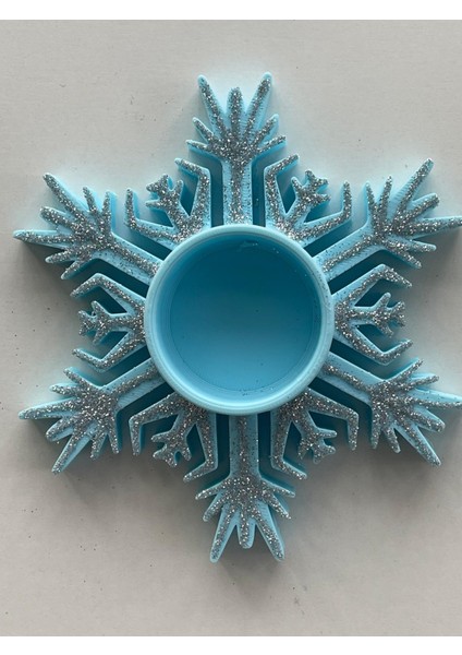 Yılbaşı Süsü, Kar Kristali Şeklinde Yılbaşı Tealight, Yılbaşı Ağacı Süsü 2 Adet indirimleri