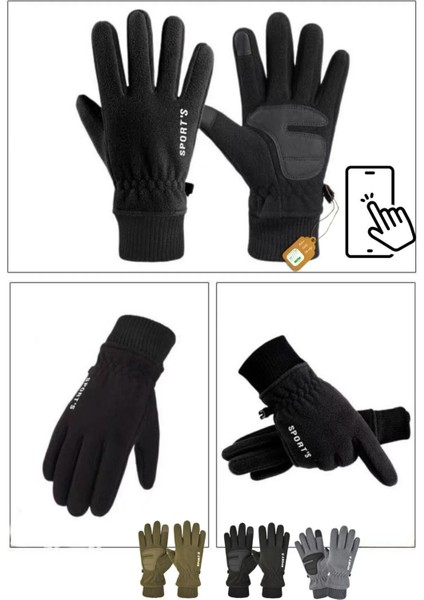 Polar Eldiven Soğuk Hava Dokunmatik Kışlık Spor Motosiklet Asker Taktik Kar Eldiveni