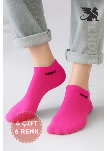 Bayan Mikrofiber 6'lı Rahat Esnek Yumuşak Nefes Alan Özellikli Spor Çorabı fırsatları