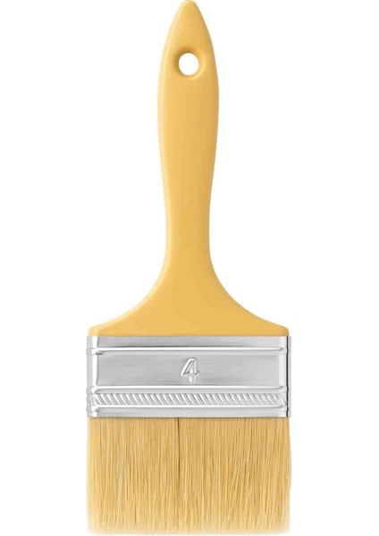 Ekonomik Boya Fırçası Kestirme 4 Numara Duvar - Tavan Kestirme 5 Adet KOYU SARI PLASTİK SAP VE DÜZ MODEL fiyatları