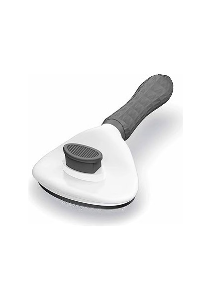 Slipt Otomatik Temizlenen Kedi Köpek Tarağı (Gri)