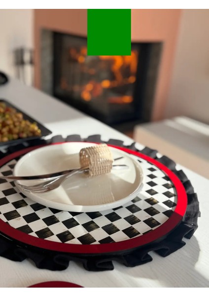 Premium Mackenzie Dama Desen Kırmızı Supla fiyatları