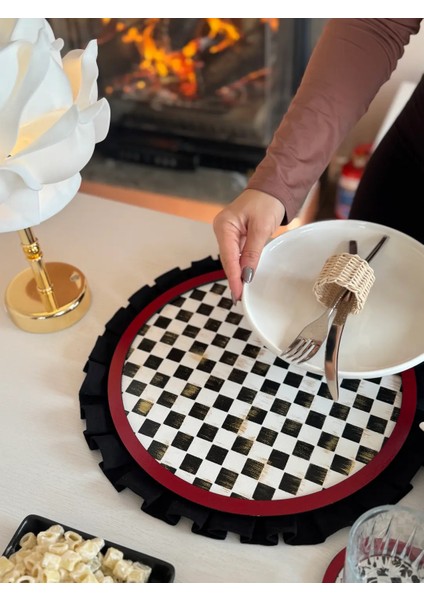 Premium Mackenzie Dama Desen Kırmızı Supla modelleri