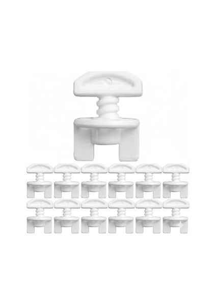 Orret 20 Adet Perde Durdurma Aparatı – Korniş Sonlama Düğmesi, Perde Stoperi ve Sonu Kilidi, P