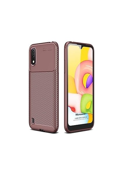 Microsonic A01 Için Kılıf Legion Kahverengi [galaxy A01 ile Uyumlu Kılıf - Ka