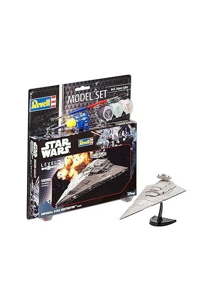 Revell Modellbausatz Star Wars Imperial Star Destroyer Ölçek 1: 12300, Level 3, Taklidi ile Bir Çok