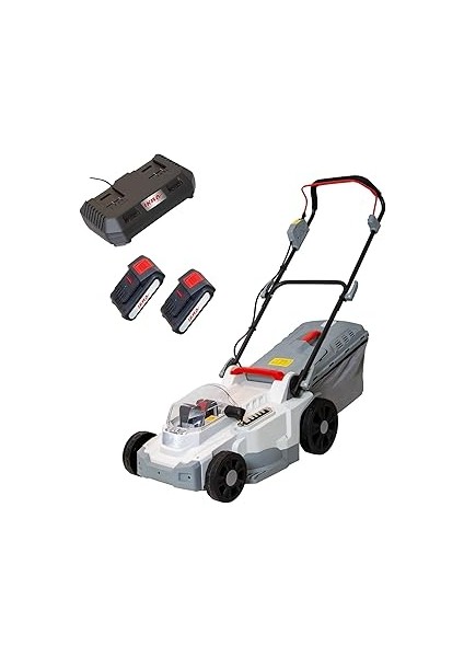 Ikra 77010300 Icm 2/2037/SF8A110JW, Akülü Çim Biçme Makinesi, 40V, 2.0 Ah, 37 Cm, Iş Genişliği, 40