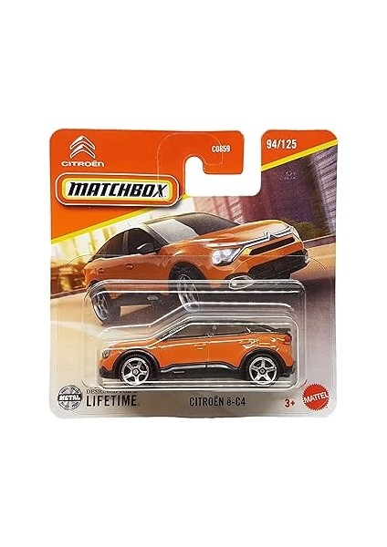 - Citroén É-C4 - Mbx City 94/125 - JBR50 - Short Card - Turuncu - Superfast Lesney - Matte
