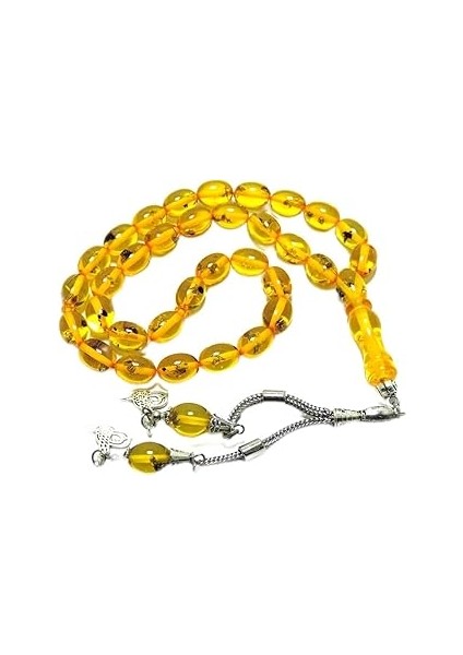 Tesbi̇hkenti̇ Beyzi Kesim Karınca Fosilli Tesbih