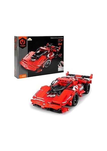 R/c Süper Araba 2ın1 Kırmızı 24 Ghz 351 Parça