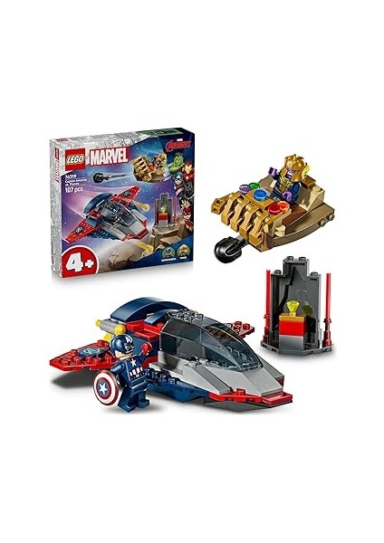 ǀ Kaptan Amerika, Thanos'a Karşı 76319 – 4 Yaş ve Üzeri Süper Kahraman ve Uzay Gemisi H