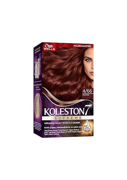 Wella Koleston Supreme Kit 4/66 Sıcak Kızıl
