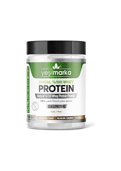 Yeşilmarka Whey Protein Powder - Pure 100G Protein Tozu