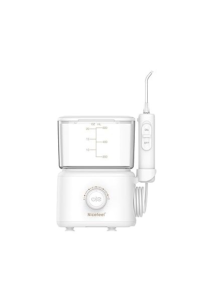 Npo Nicefeel FC180 Profesyonel 600ML Diş Teli/protez Bakım ve Ağız Duşu-Beyaz