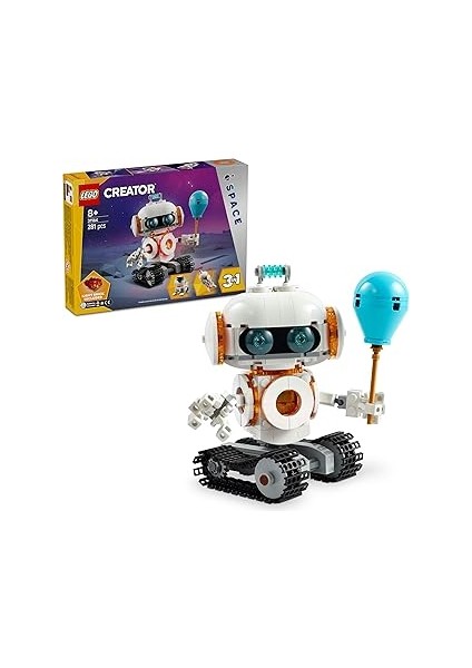 Creator 3’ü 1 Arada Uzay Robotu 31164-8 Yaş ve Üzeri Çocuklar Için Köpek Figürüne Veya Rokete