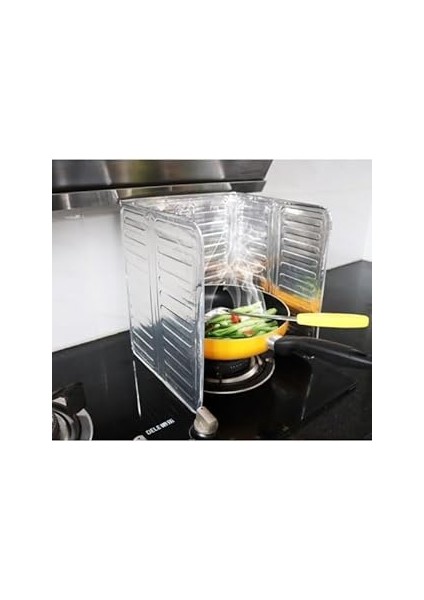 Ocak Kenarı Yağ Koruyucu Alüminyum Levha, Yağ Sıçratmaz Levha 32,5 * 84 cm