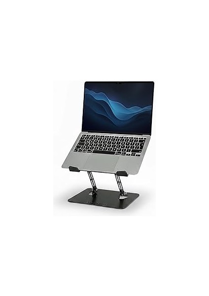 Prexua Flexer Ayarlanabilir Ergonomik Laptop Standı - Tablet Standı - Metal - Siyah - FLX2320BL (Si
