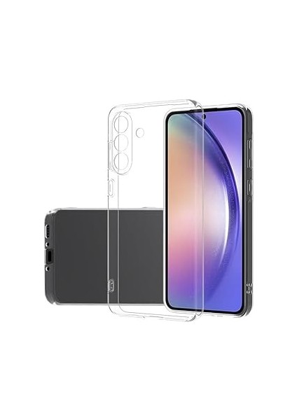 Zore ile Uyumlu A56 Kılıf Zore Süper Silikon Kapak Şeffaf