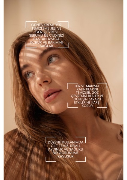 Kuru ve Hassas Ciltler İçin Temizleme Jeli & Spf+50 Güneş Kremi & Göz Çevresi Bakım Serum Seti fiyatları