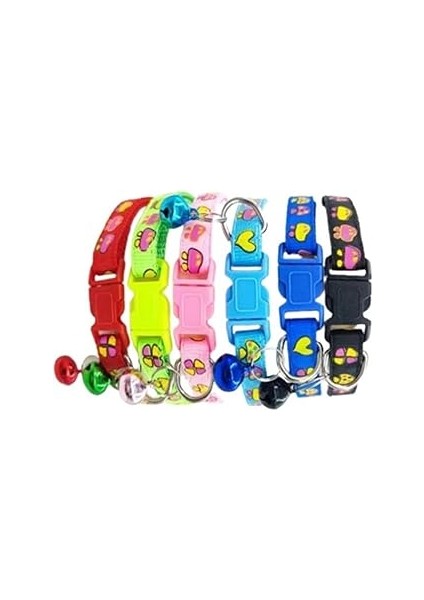 Glipet Yonca Desenli Kedi Boyun Tasmas 19X1 cm Pembe