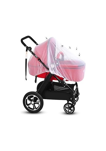 Bebek Arabası Cibinliği – Mikro Delikli Hava Alan, Sivrisinek Koruyucu 100×80×80 cm