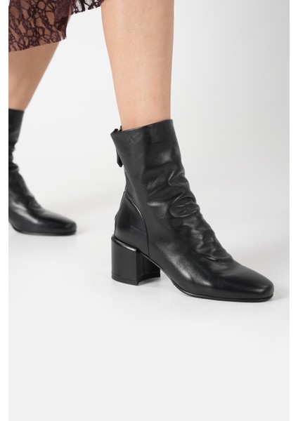 Bestyle Gerçek Doğal Deri 5,5 cm Topuklu Kadın Bot fırsatları