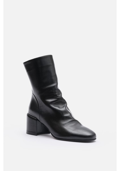 Bestyle Gerçek Doğal Deri 5,5 cm Topuklu Kadın Bot indirimleri