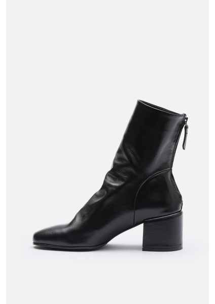 Bestyle Gerçek Doğal Deri 5,5 cm Topuklu Kadın Bot