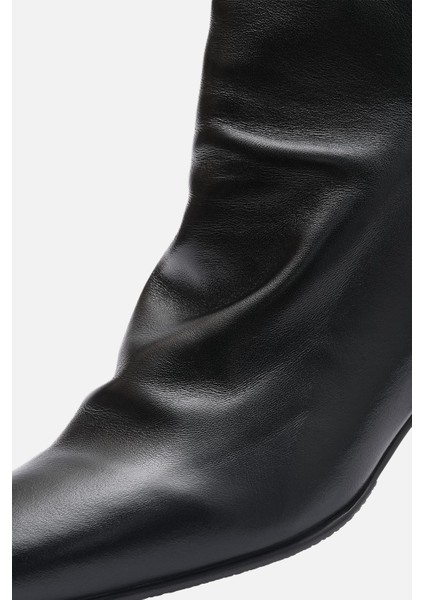 Bestyle Gerçek Doğal Deri 5,5 cm Topuklu Kadın Bot