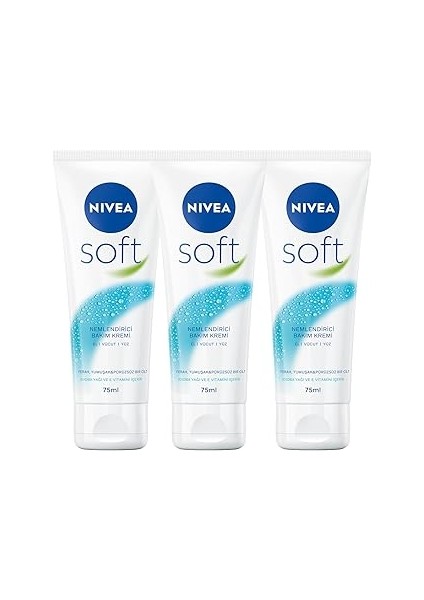 Nemlendirici Bakım Kremi 75ML, Jojoba Yağı, E Vitamini, Yüz Vücut El, Yumuşak Cilt, X3 A