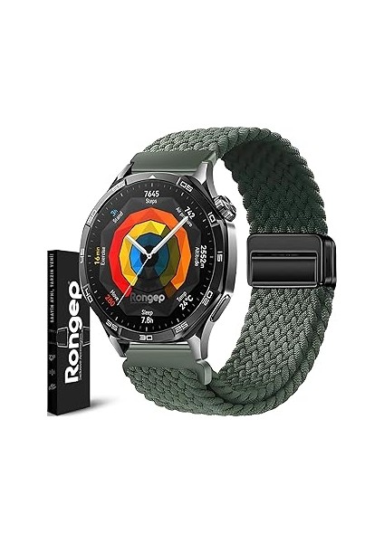 Rongep ile Uyumlu Örgü Loop 22MM Kordon Gt5/gt5 Pro/gt4/gt3/gt3 Pro/gt2/gt2 46MM Için Ma