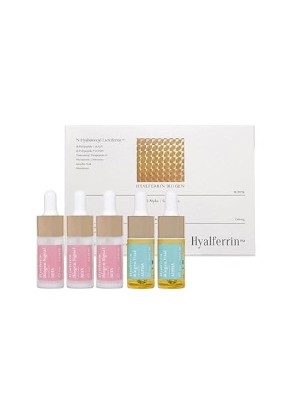 Hyalferrin Biogen Ampoule Set | Cilt Ampul Seti | Cilt Bariyer Onarıcı | Cilt Parlaklığı ve Elastik