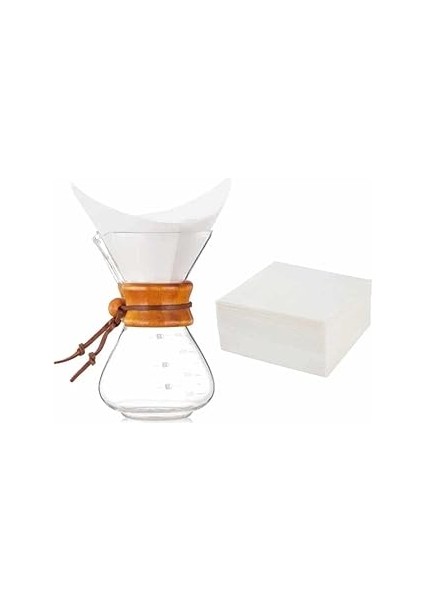 Epinox Kahve Filtresi - Kağıt Cam Kahve Demleme Beyaz (Chx-15)