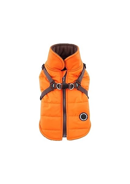 Puppia Dağcı Kış Köpek Montu Entegre Koşum Takımı ile Çekmez Soğuk Hava Su Geçirmez Sıcak Ark