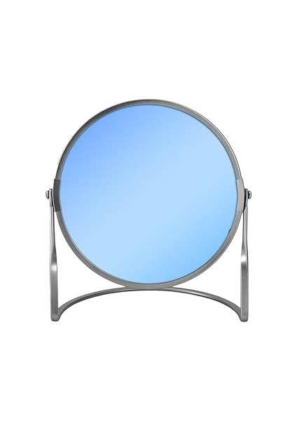 Porland Gümüş Çift Taraflı Büyüteçli Ayna 18 cm