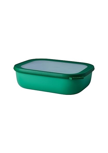 Mepal - Multi Bowl Cirqula Rectangular - Kapaklı Saklama Kabı - Buzdolabı Için Hava Geçirmez Saklam