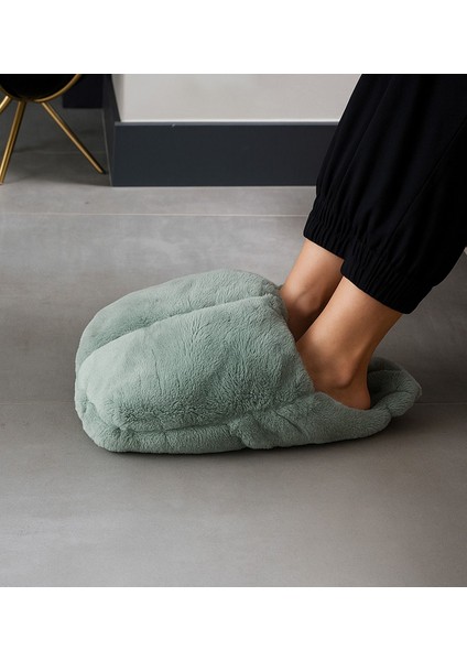 Kışlık Peluş Ayak Isıtıcı Panduf fiyatları