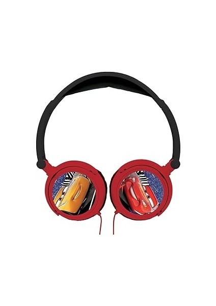 Lexibook Arabalar Flash Mcqueen Kulaklık, Sınırlı Ses Gücü, Katlanabilir ve Aya