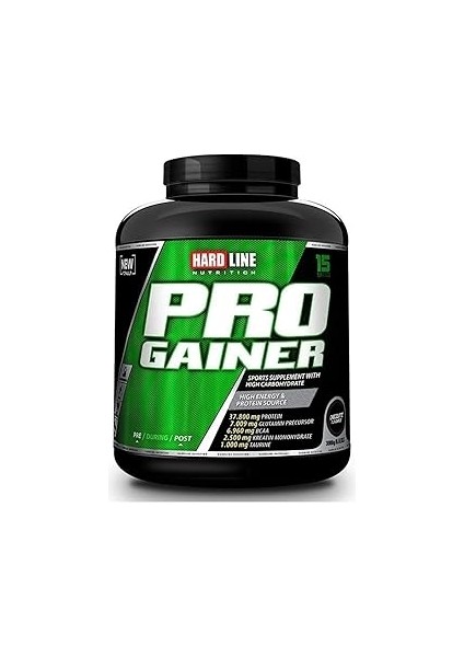 Hardline Gainer Karbonhidrat Tozu - Çilek Aromalı, 3000 gr