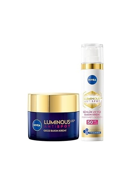 LUMINOUS630 Leke Karşıtı Gündüz Yüz Kremi 40ML ve LUMINOUS630 Leke Karşıtı Gece Kremi 50ML